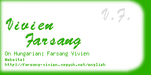 vivien farsang business card